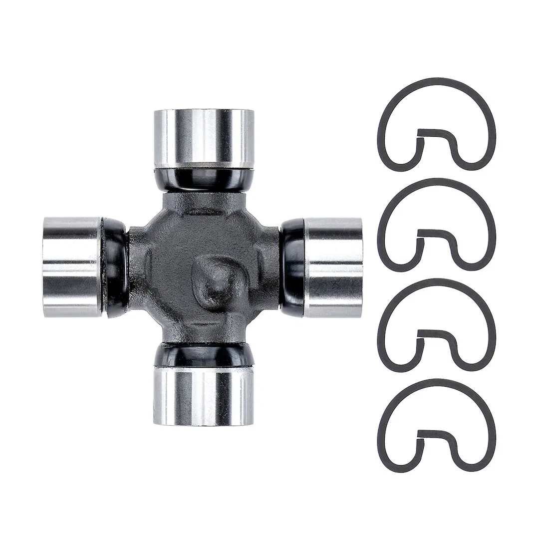231 – MOOG Universal Joint, OE Replacement Non-Greasable Super Strength D Style Snap Rings With 2 Smooth Bearings